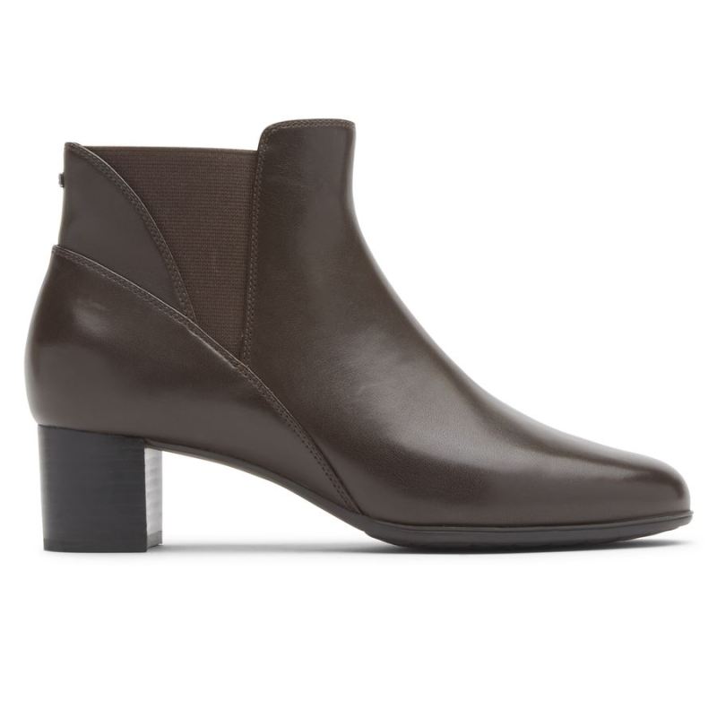 ROCKPORT - WOMEN'S CAREER DRESS CHELSEA BOOT-BROWN