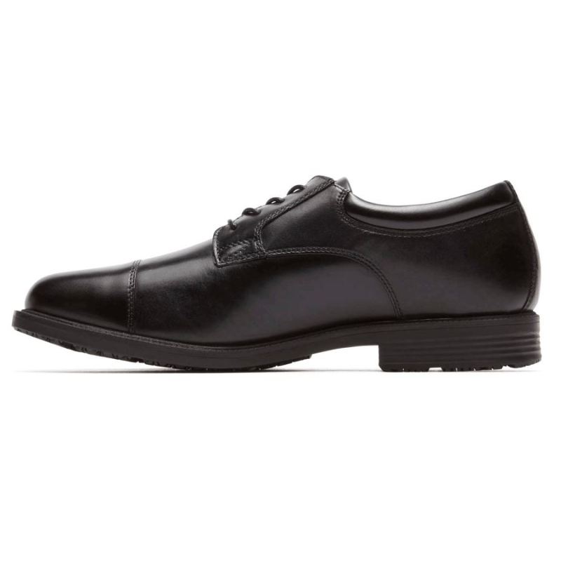 ROCKPORT - ESSENTIAL DETAILS WATERPROOF CAP TOE-BLACK