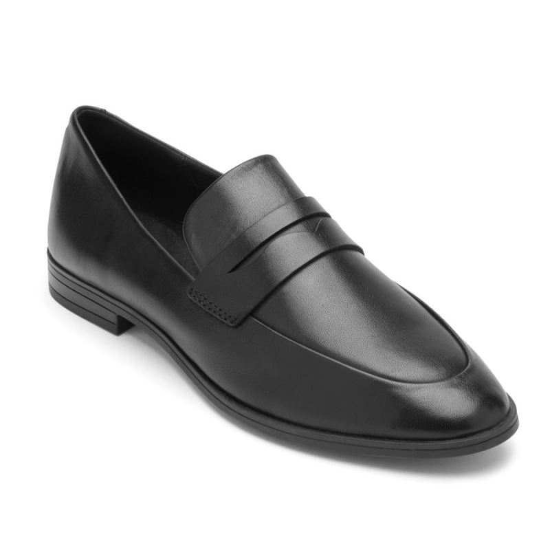 ROCKPORT - WOMEN'S PERPETUA CLASSIC PENNY LOAFER-BLACK