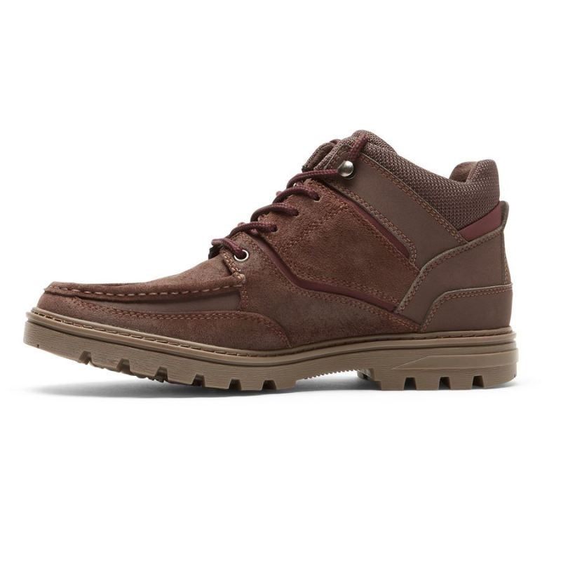 ROCKPORT - MEN'S WEATHER-READY BOOT-WATERPROOF-SNUFF SUEDE