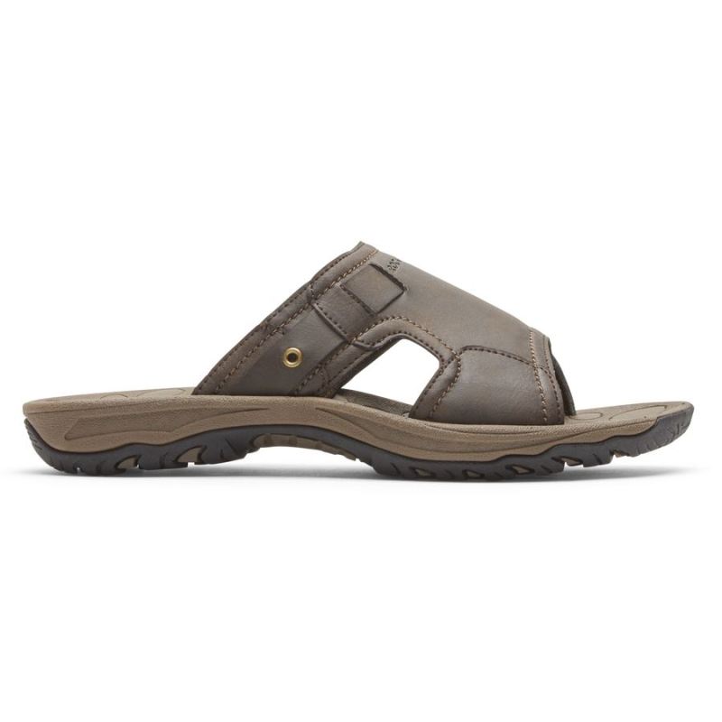 ROCKPORT - MEN'S HAYES SLIDE SANDAL-BROWN