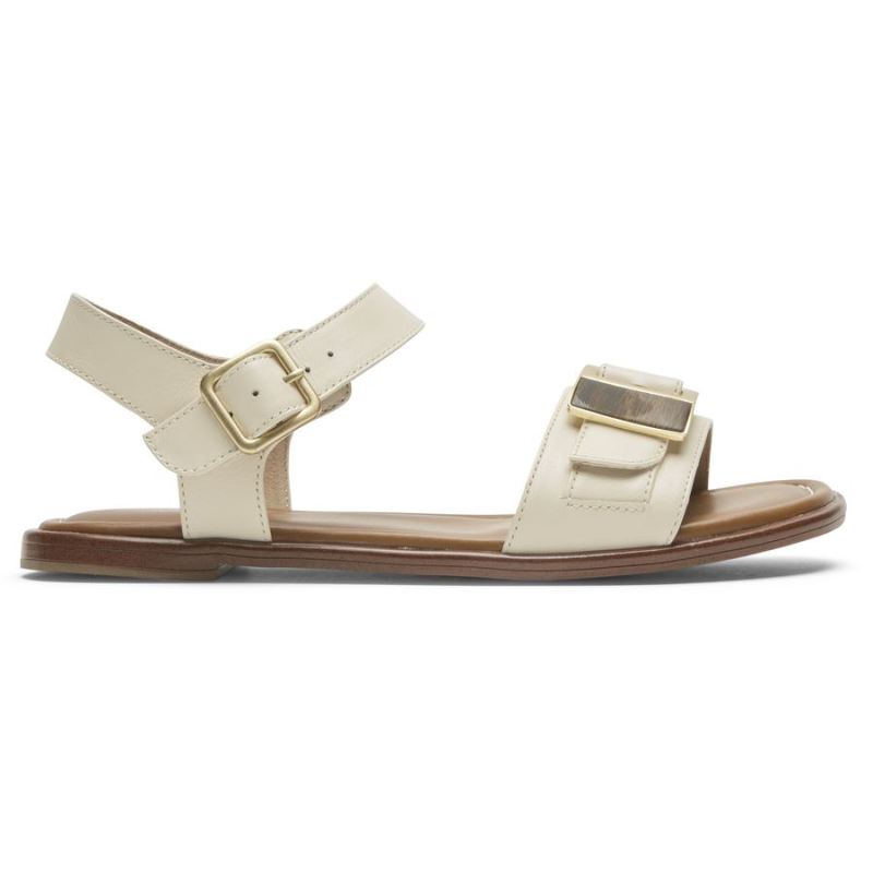 ROCKPORT - WOMEN'S TOTAL MOTION ZADIE BUCKLE SANDAL-VANILLA