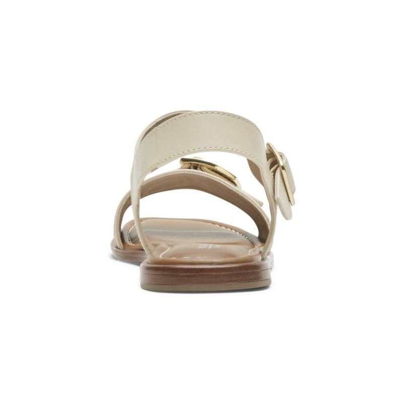 ROCKPORT - WOMEN'S TOTAL MOTION ZADIE BUCKLE SANDAL-VANILLA