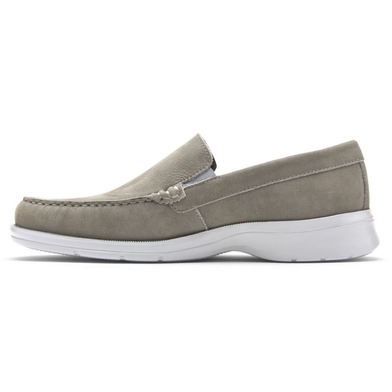 ROCKPORT - MEN'S PALMER VENETIAN LOAFER-GREY NUBUCK