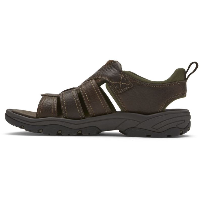 ROCKPORT - MEN'S SPRINGBORO ROCKLAKE FISHERMAN SANDAL-BROWN