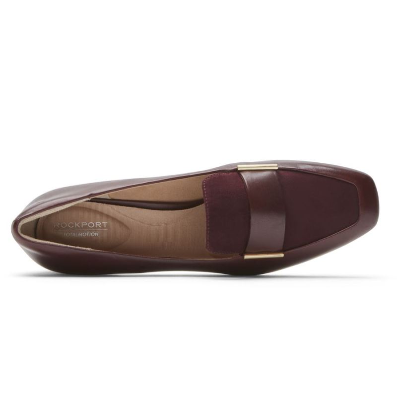 ROCKPORT - WOMEN'S TOTAL MOTION ESMA LOAFER-OXBLOOD LEATHER