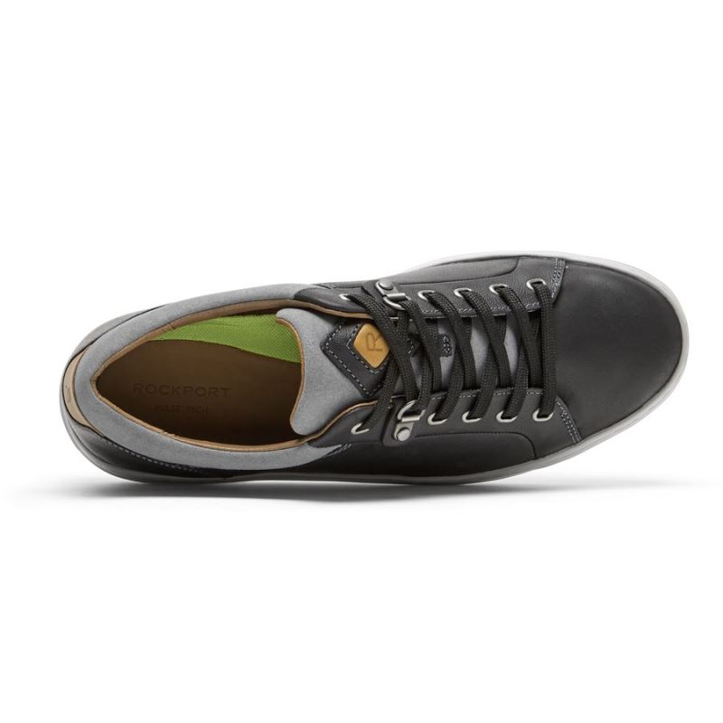 ROCKPORT - MEN'S PULSETECH CUPSOLE SNEAKER-BLACK LEATHER II