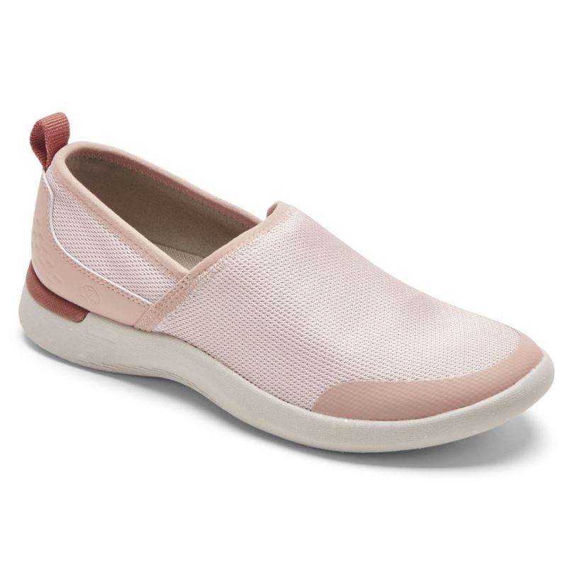 ROCKPORT - WOMEN'S TRUFLEX FLY WASHABLE KNIT SLIP-ON-PINK KNIT WASHABLE