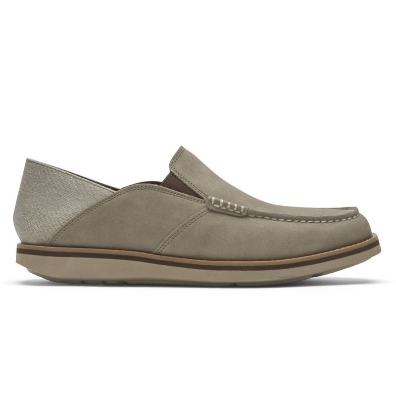 ROCKPORT - MEN'S TUCKER VENETIAN CRUSH BACK LOAFER-ROCKSAND