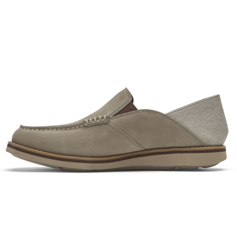 ROCKPORT - MEN'S TUCKER VENETIAN CRUSH BACK LOAFER-ROCKSAND