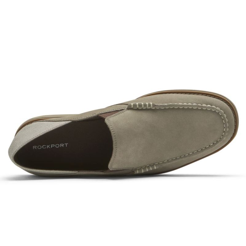 ROCKPORT - MEN'S TUCKER VENETIAN CRUSH BACK LOAFER-ROCKSAND