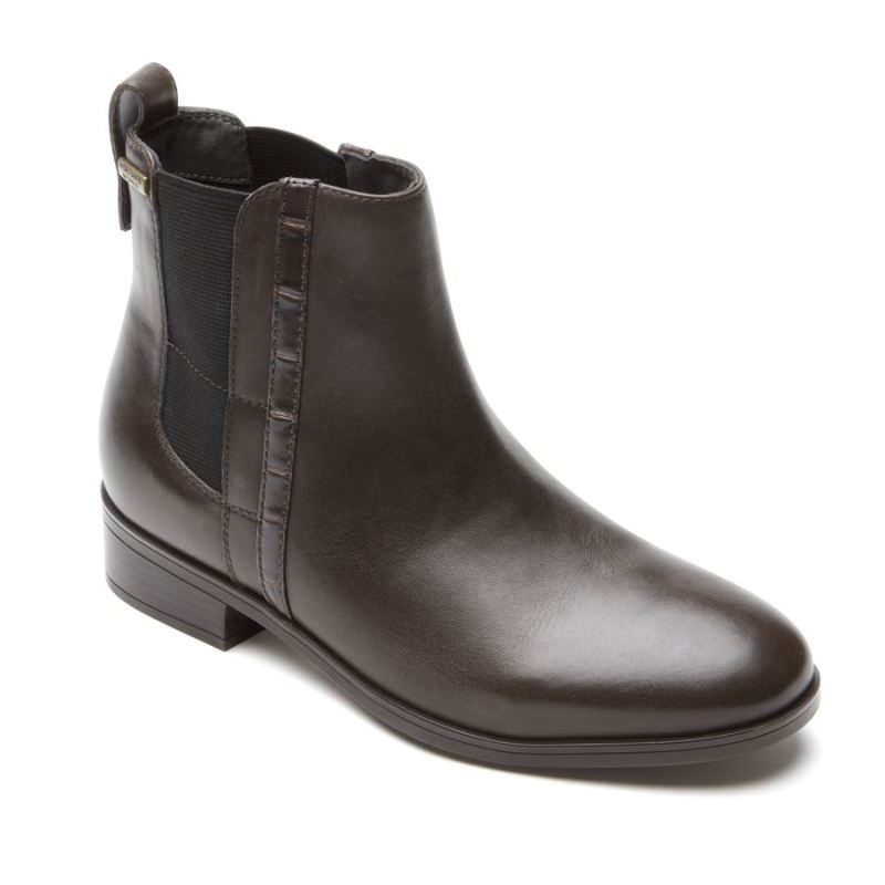 ROCKPORT - WOMEN'S LARKYN CHELSEA BOOT-COFFEE BEAN