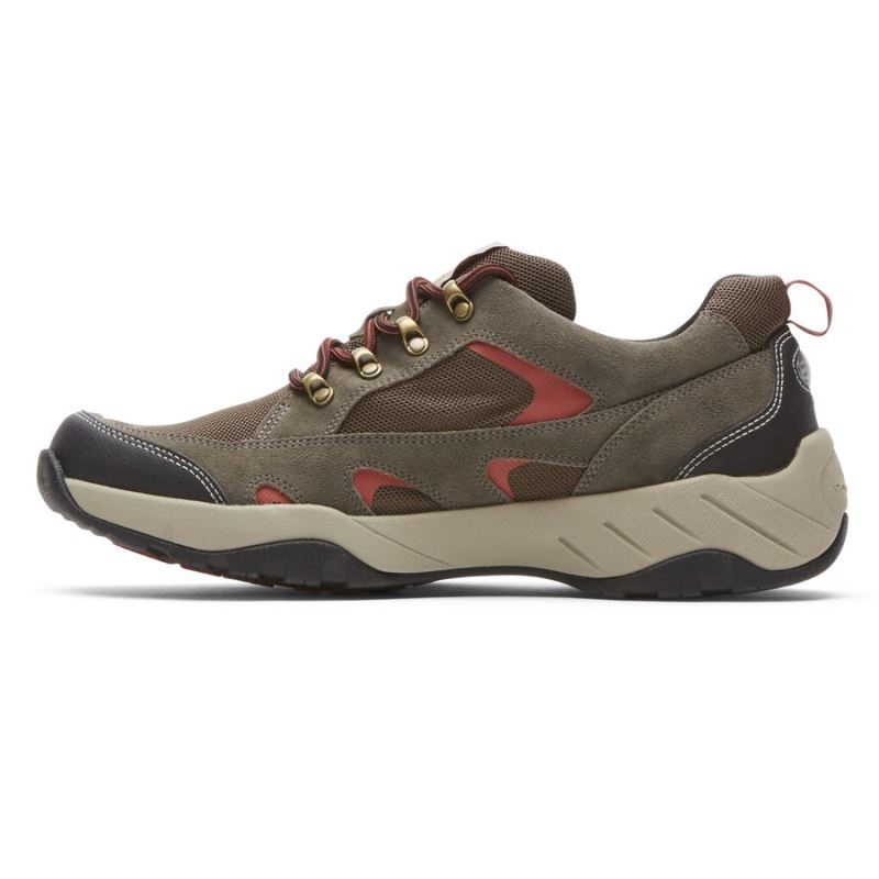 ROCKPORT - MEN'S XCS SPRUCE PEAK TREKKER-WATERPROOF-BREEN SUEDE/MESH