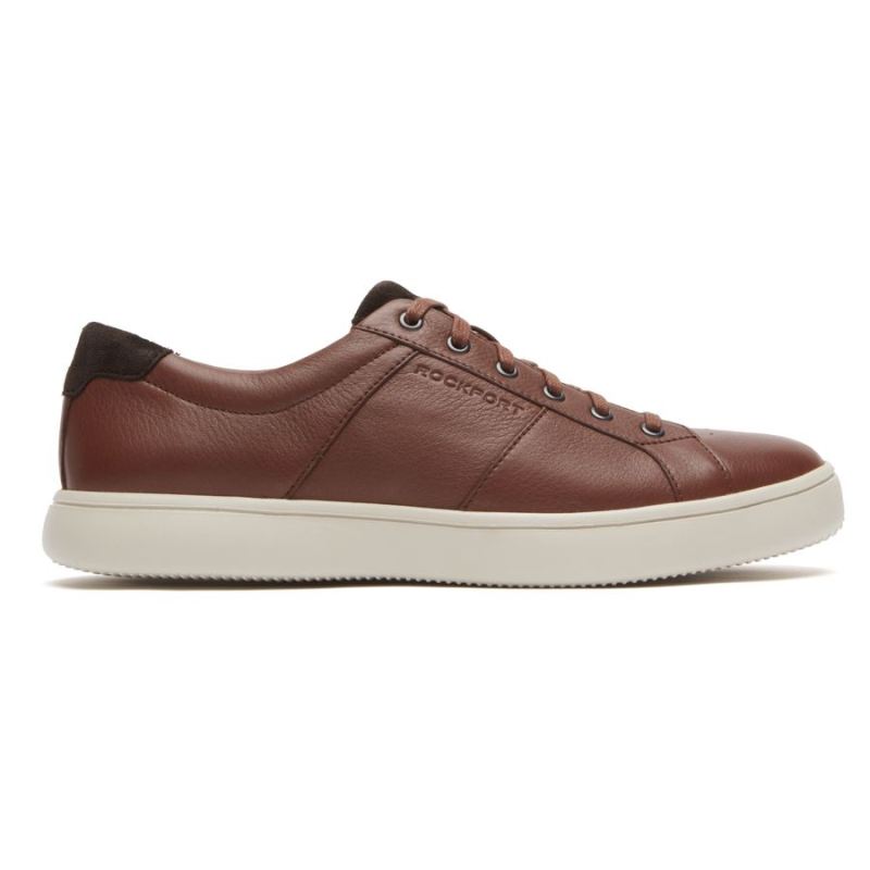 ROCKPORT - MEN'S JARVIS LACE-TO-TOE SNEAKER-COGNAC