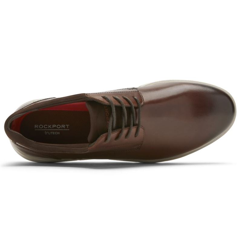 ROCKPORT - MEN'S GRADY OXFORD-DARK BROWN