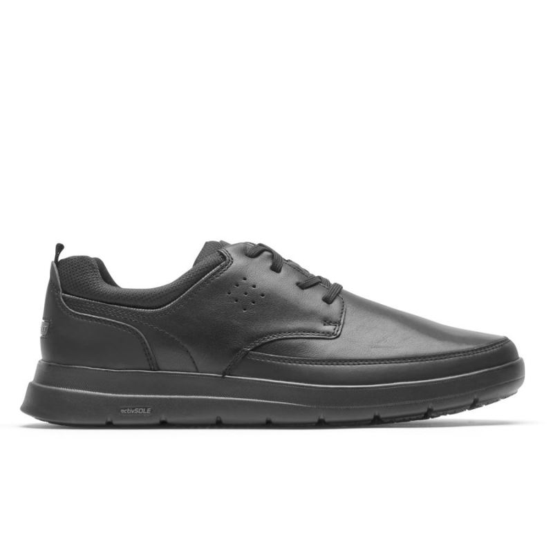 ROCKPORT - MEN'S TRUFLEX CAYDEN PLAIN TOE SNEAKER-BLACK LEATHER