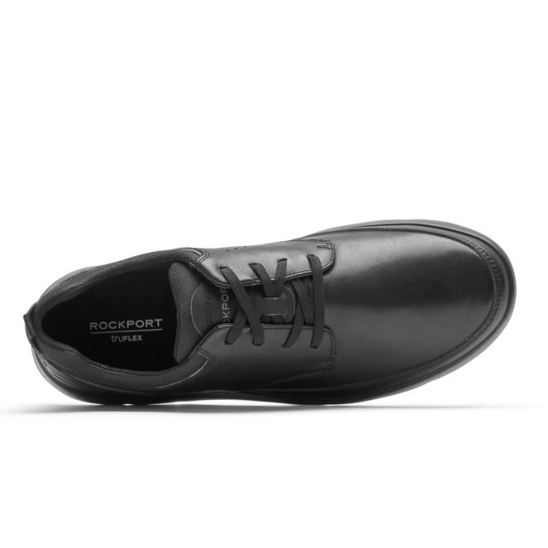 ROCKPORT - MEN'S TRUFLEX CAYDEN PLAIN TOE SNEAKER-BLACK LEATHER