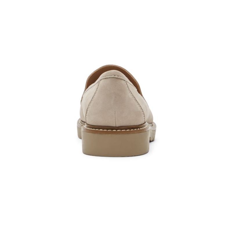 ROCKPORT - WOMEN'S KACEY PENNY LOAFER-TAUPE NUBUCK