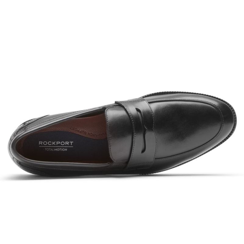 ROCKPORT - MEN'S TOTAL MOTION DRESSPORT PENNY LOAFER-BLACK