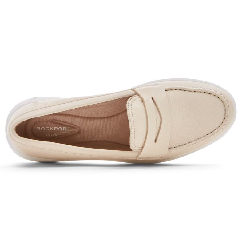 ROCKPORT - WOMEN'S AYVA WASHABLE PENNY LOAFER-VANILLA