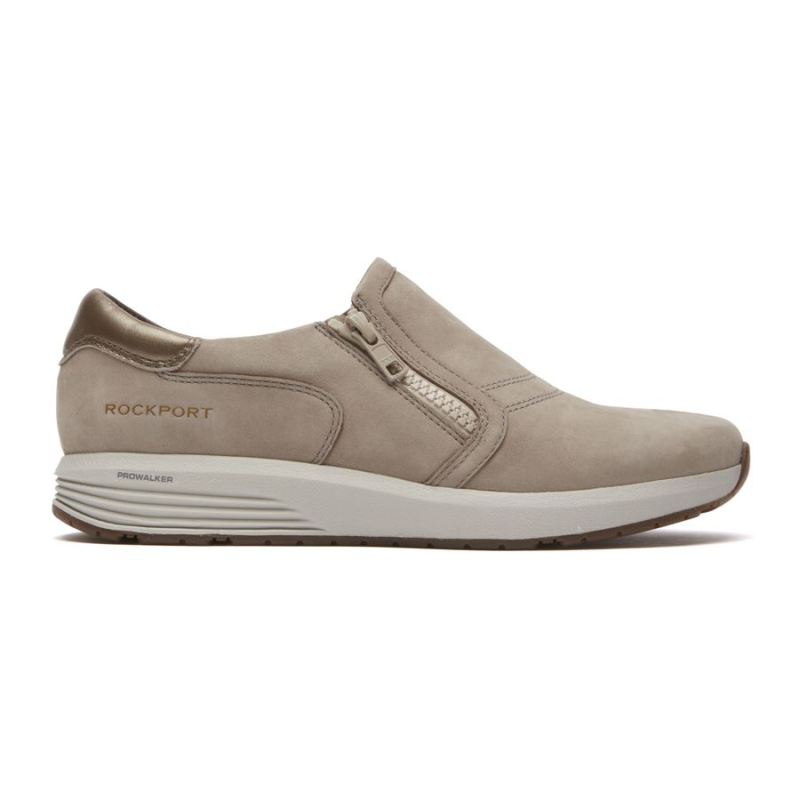 ROCKPORT - WOMEN'S TRUSTRIDE PROWALKER SLIP-ON SNEAKER-TAUPE