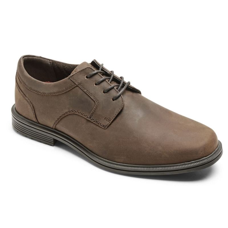 ROCKPORT - MEN'S TAYLOR PLAIN TOE OXFORD-WATERPROOF-TAN CH