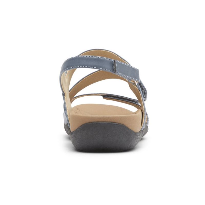 ROCKPORT - WOMEN'S RIDGE ADJUSTABLE ASYMMETRICAL SANDAL-BLUE