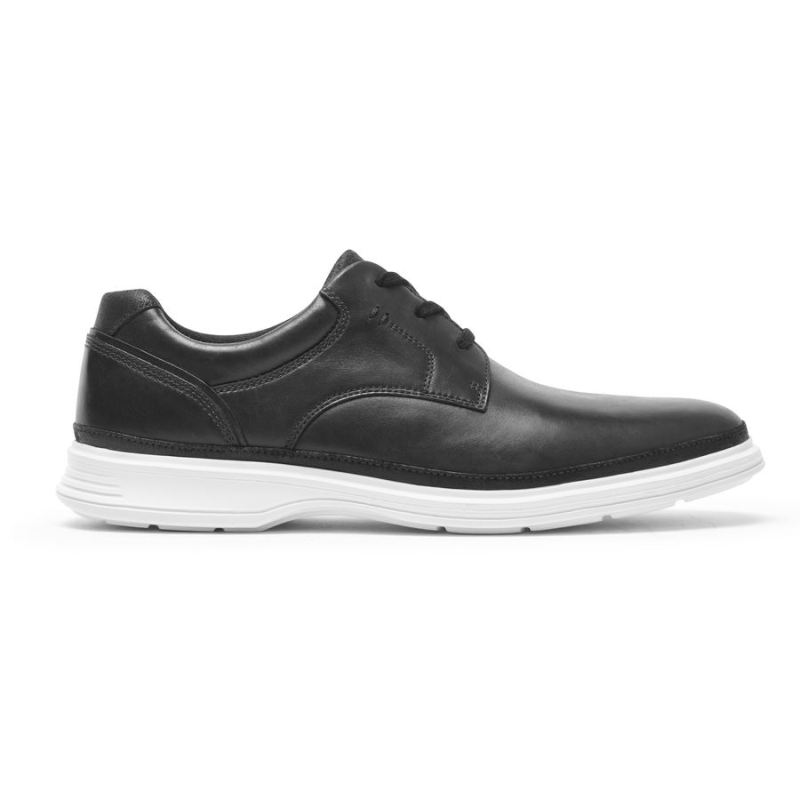 ROCKPORT - MEN'S DRESSPORTS 2 GO PLAIN TOE-BLACK SMOOTH LEATHER