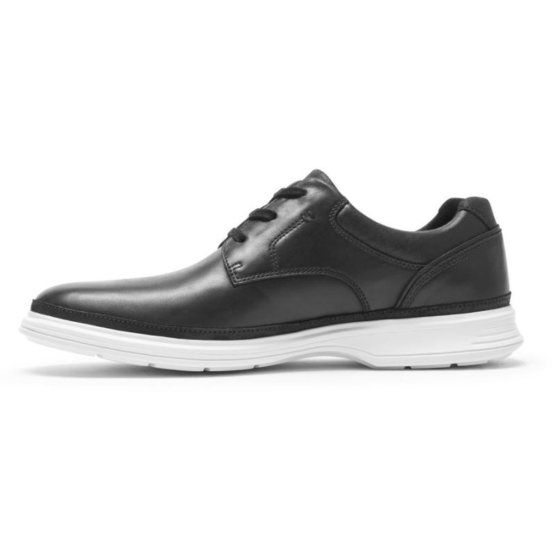 ROCKPORT - MEN'S DRESSPORTS 2 GO PLAIN TOE-BLACK SMOOTH LEATHER