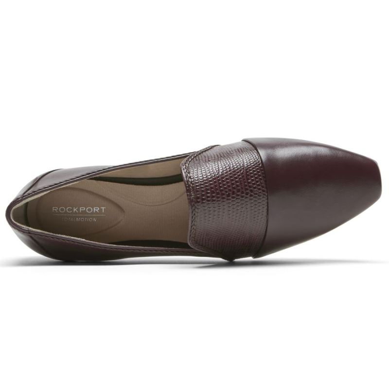 ROCKPORT - WOMEN'S TOTAL MOTION LAYLANI ACCENT LOAFER-OXBLOOD