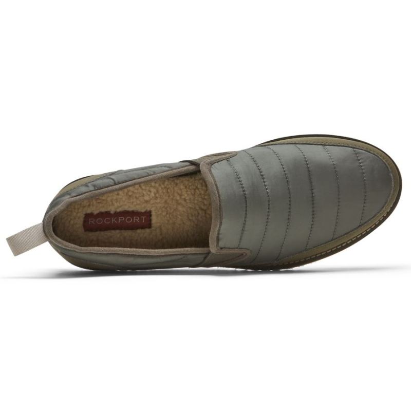 ROCKPORT - MEN'S AXELROD QUILTED SLIP-ON-OLIVE