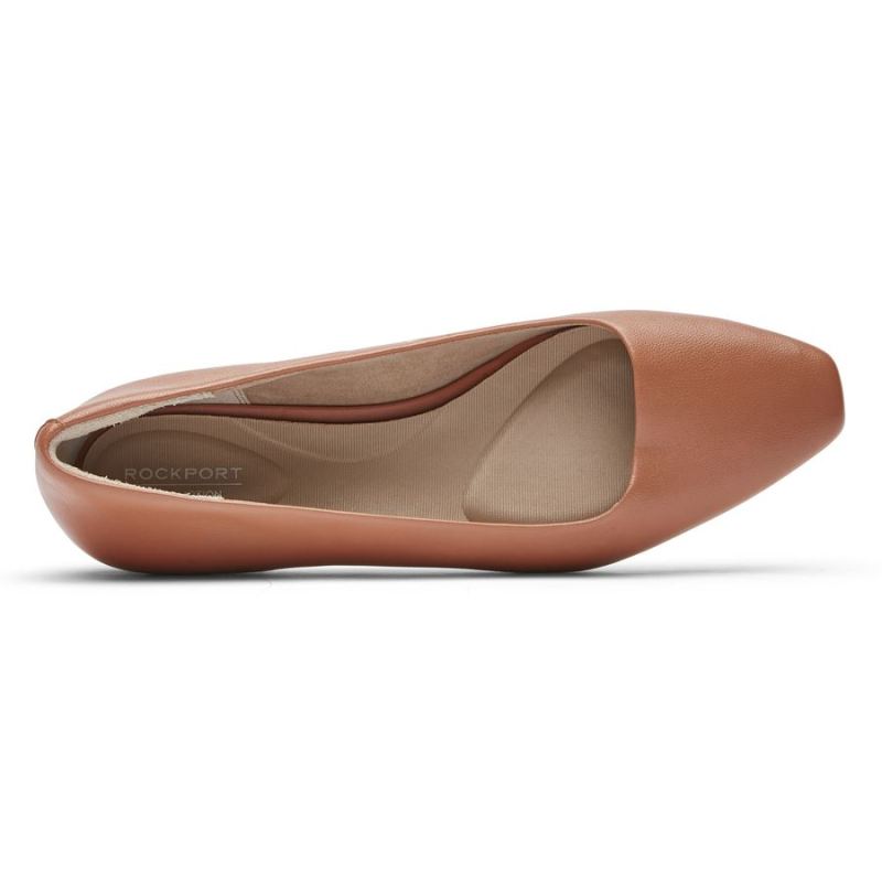 ROCKPORT - WOMEN'S TOTAL MOTION LAYLANI PLAIN BALLET FLAT-PICANTE