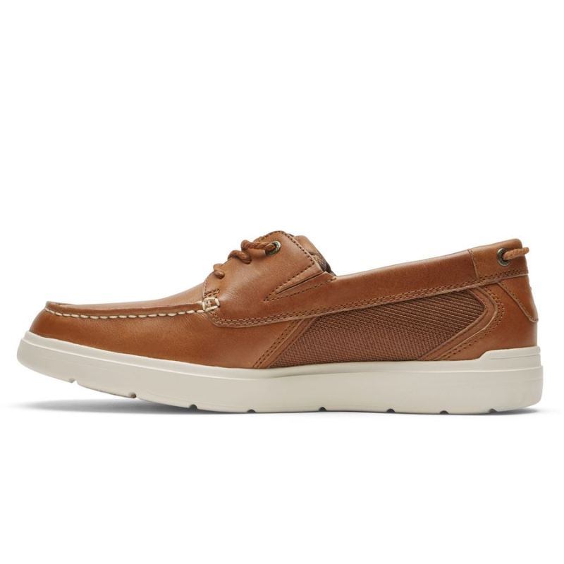 ROCKPORT - MEN'S TOTAL MOTION LITE BOAT SHOE-TAN