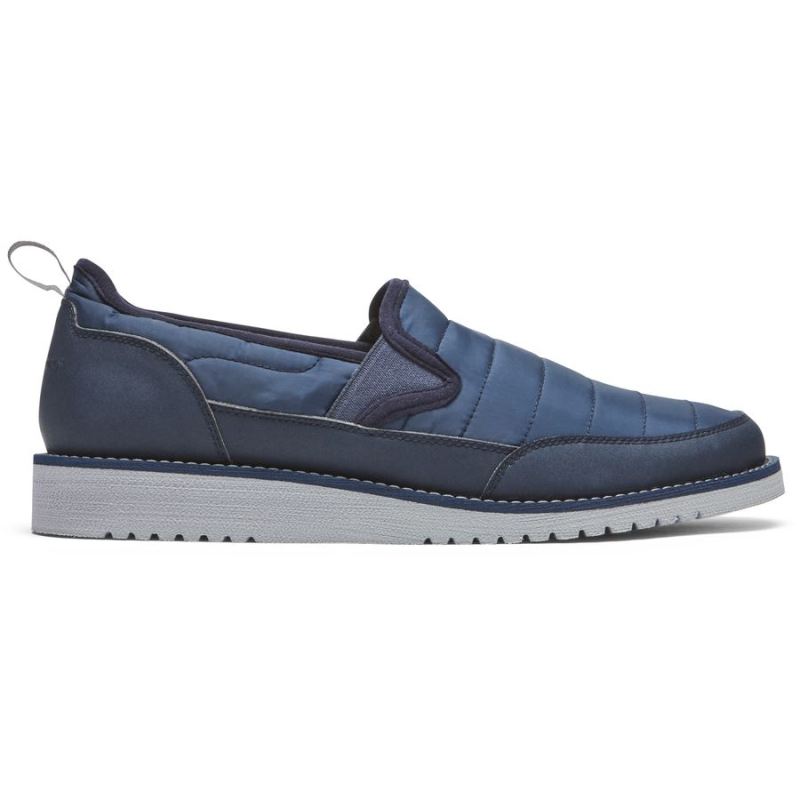 ROCKPORT - MEN'S AXELROD QUILTED SLIP-ON-NAVY