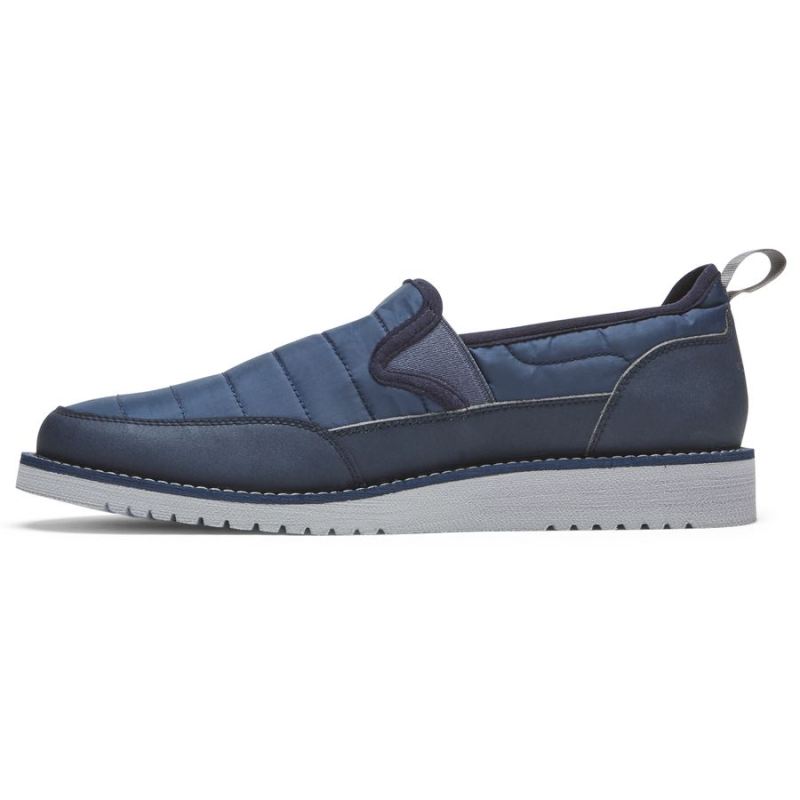 ROCKPORT - MEN'S AXELROD QUILTED SLIP-ON-NAVY