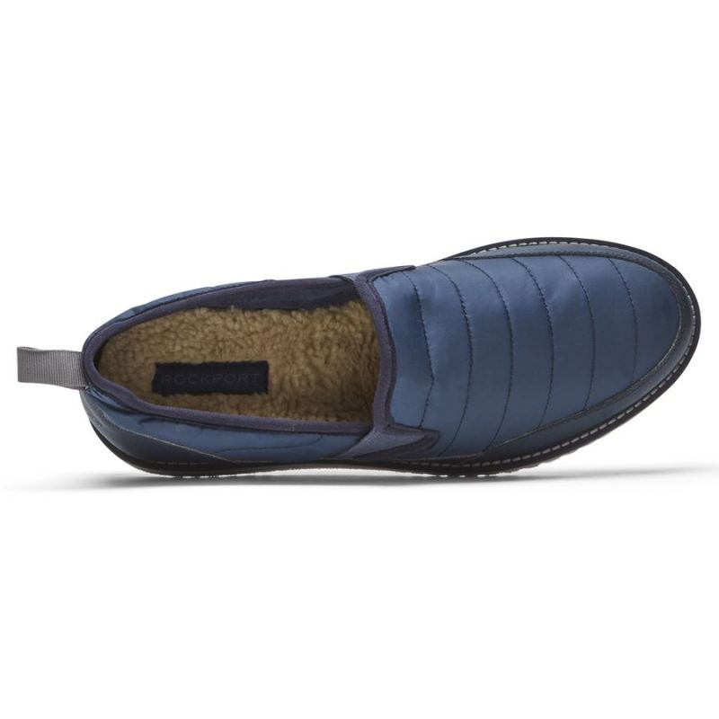 ROCKPORT - MEN'S AXELROD QUILTED SLIP-ON-NAVY