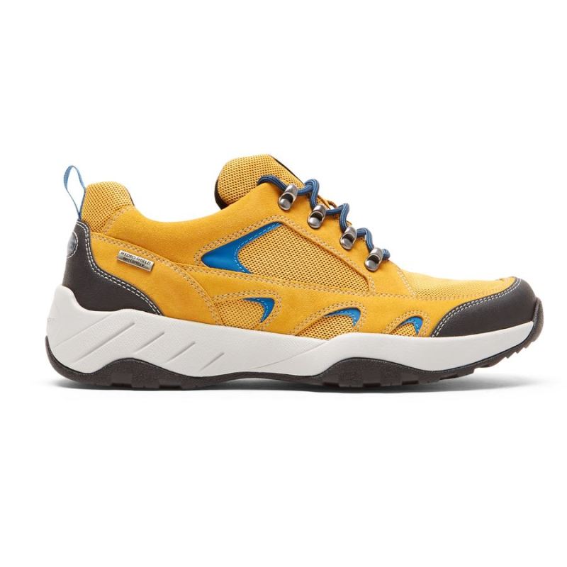 ROCKPORT - MEN'S XCS SPRUCE PEAK TREKKER-WATERPROOF-MUSTARD SUEDE/MESH