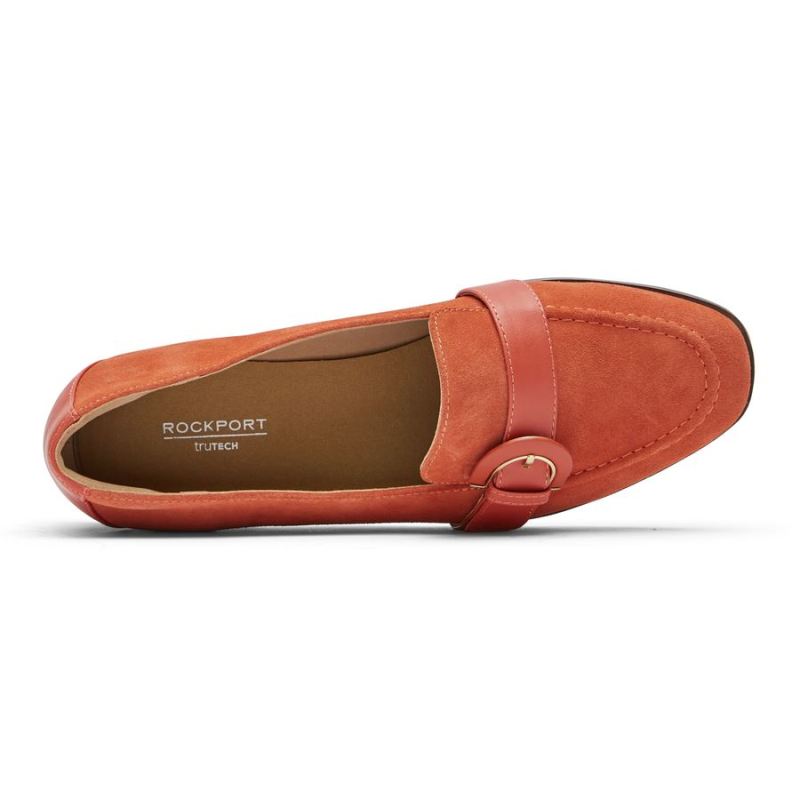 ROCKPORT - WOMEN'S SUSANA BUCKLE LOAFER-CINNAMON