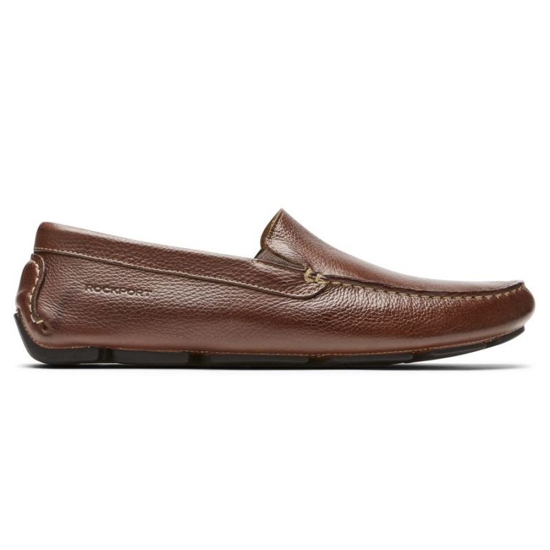 ROCKPORT - MEN'S RHYDER VENETIAN LOAFER-MAHOGANY