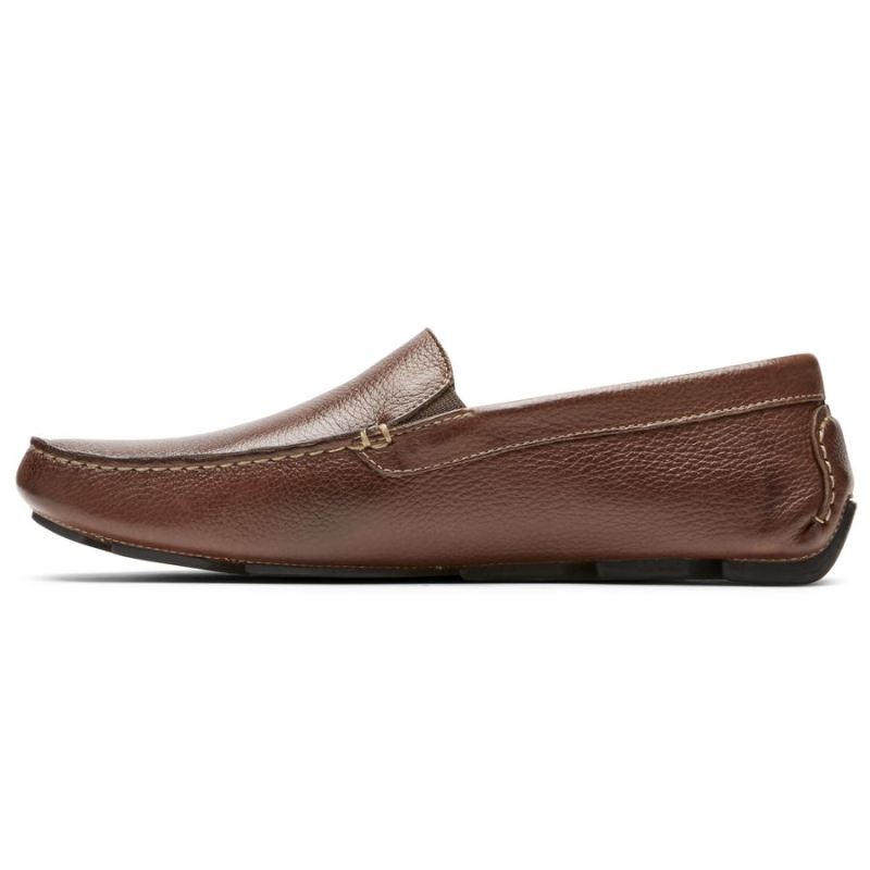 ROCKPORT - MEN'S RHYDER VENETIAN LOAFER-MAHOGANY