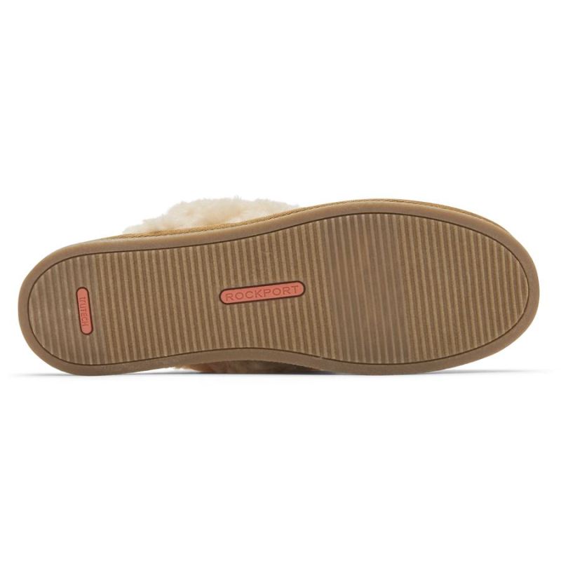 ROCKPORT - WOMEN'S TRUTECH VEDA SLIDE SLIPPER-TAN