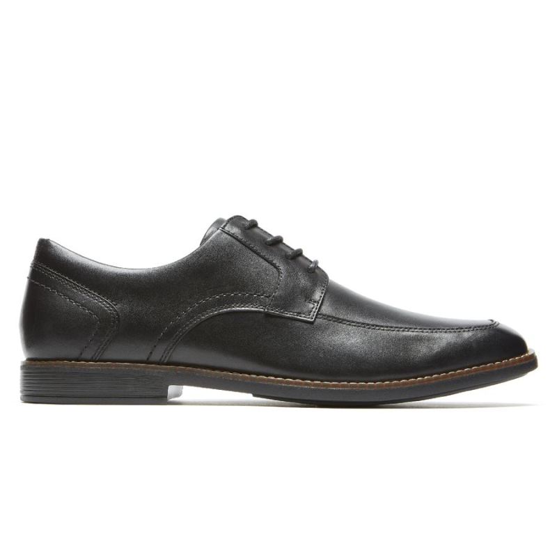 ROCKPORT - MEN'S SLAYTER APRON TOE OXFORD-BLACK