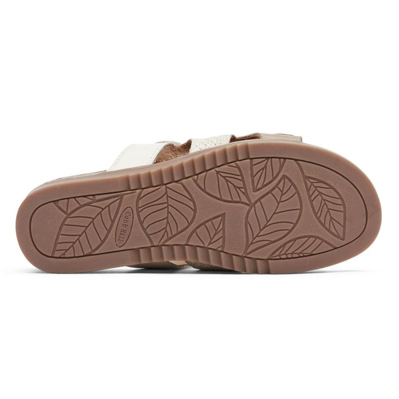 ROCKPORT - WOMEN'S COBB HILL MAY SLIDE SANDAL-DOVE