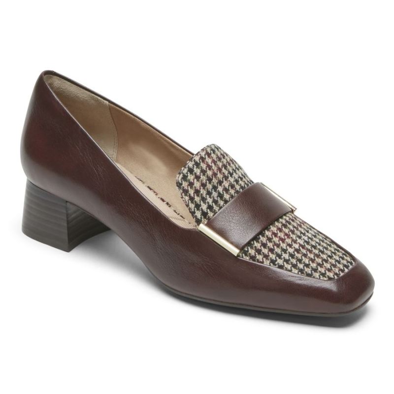 ROCKPORT - WOMEN'S TOTAL MOTION ESMA LOAFER-BOURBON PLAID