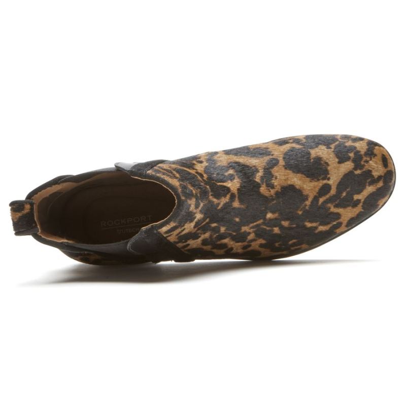 ROCKPORT - WOMEN'S LARKYN CHELSEA BOOT-LEOPARD HAIR