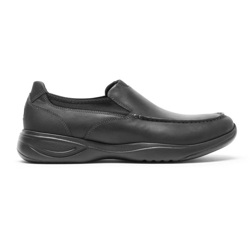 ROCKPORT - MEN'S METRO PATH SLIP-ON-BLACK LEATHER