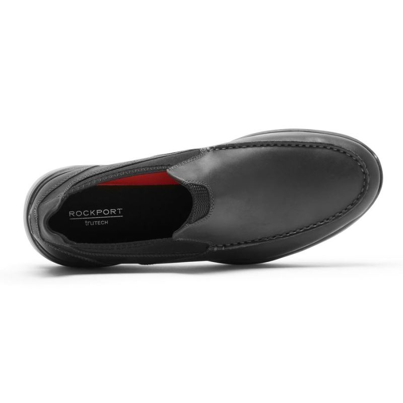 ROCKPORT - MEN'S METRO PATH SLIP-ON-BLACK LEATHER