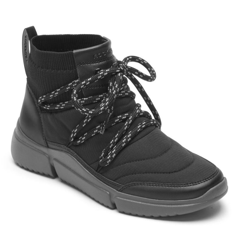 ROCKPORT - WOMEN'S R-EVOLUTION WASHABLE QUILTED BOOTIE-BLACK