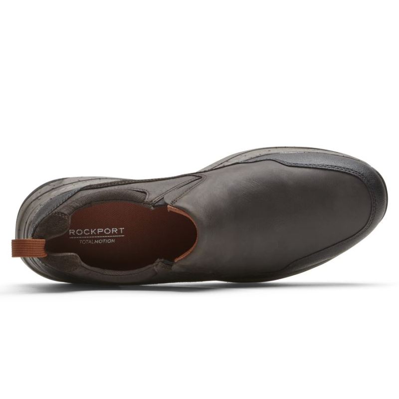 ROCKPORT - MEN'S TOTAL MOTION TRAIL SLIP-ON-WATERPROOF-Java