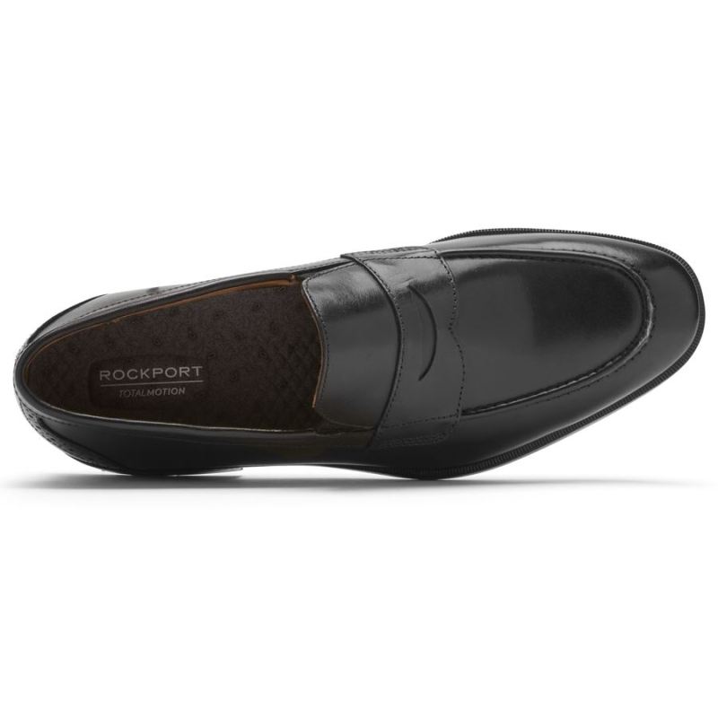 ROCKPORT - MEN'S TOTAL MOTION OFFICE PENNY LOAFER-BLACK